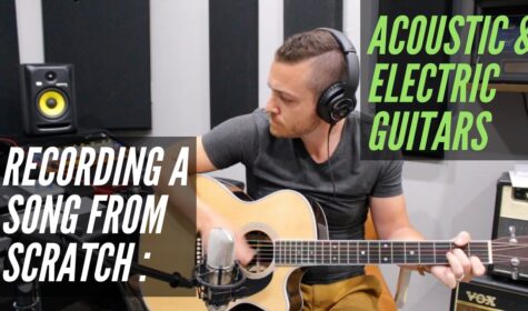 ARM STUDIO TUTORIALS How To Record A Song From Scratch - Acoustic & Electric Guitars